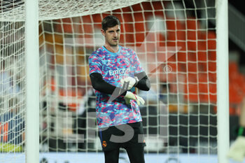 2021-09-19 - Thibaut Courtois of Real Madrid CF during the Santander League match between Valencia CF and Real Madrid CF at the Mestalla Stadium on September 11, 2021, in Valencia, Spain. Photo Ivan Terron / SpainDPPI / DPPI - VALENCIA CF VS REAL MADRID CF - SPANISH LA LIGA - SOCCER
