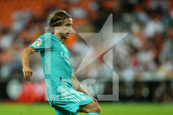 2021-09-19 - Luka Modric of Real Madrid CF during the Santander League match between Valencia CF and Real Madrid CF at the Mestalla Stadium on September 11, 2021, in Valencia, Spain. Photo Ivan Terron / SpainDPPI / DPPI - VALENCIA CF VS REAL MADRID CF - SPANISH LA LIGA - SOCCER