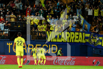 2021-09-22 - Yeremi Pino of Villarreal celebrates a goal during the Santander League match between Villareal CF and Elche CF at the Ceramica Stadium on September 22, 2021, in Valencia, Spain. Photo Ivan Terron / Spain DPPI / DPPI - VILLAREAL CF VS ELCHE CF - SPANISH LA LIGA - SOCCER