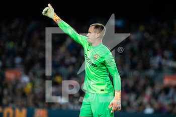 2021-10-17 - Marc-André ter Stegen of FC Barcelona during the Spanish championship La Liga football match between FC Barcelona and Valencia CF on October 17, 2021 at Camp Nou stadium in Barcelona, Spain - FC BARCELONA VS VALENCIA CF - SPANISH LA LIGA - SOCCER