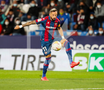2021-11-19 - Jose Luis Morales of Levante during the Spanish championship Liga football match between Levante UD and Athletic club Bilbao on November 19, 2021 at the Ciutat de Valencia Stadium in Valencia, Spain - LEVANTE UD VS ATHLETIC CLUB BILBAO - SPANISH LA LIGA - SOCCER