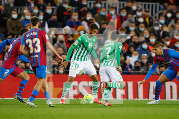 2021-12-04 - William Jose of Real Betis during the Spanish championship La Liga football match between FC Barcelona and Real Betis Balompie on December 4, 2021 at Camp Nou Stadium in Barcelona, Spain - FC BARCELONA VS REAL BETIS BALOMPIE - SPANISH LA LIGA - SOCCER