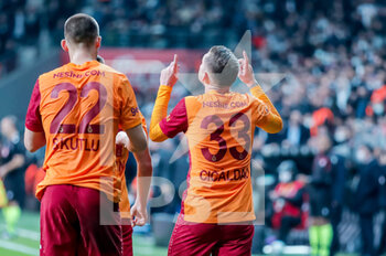 2021-10-25 - Alexandru Cicaldau of Galatasaray celebrates his goal during the Turkish championship Super Lig football match between Besiktas and Galatasaray on October 25, 2021 at Vodafone Park in Istanbul, Turkey - BESIKTAS VS GALATASARAY - TURKISH SUPER LEAGUE - SOCCER