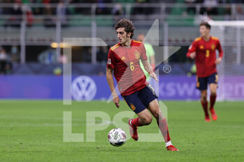 2021-10-06 - Bryan Gil of Spain in action during the UEFA Nations League Finals 2021 semi-final football match between Italy and Spain at Giuseppe Meazza Stadium, Milan, Italy on October 06, 2021 - SEMIFINALE 2021 - ITALIA VS SPAGNA - UEFA NATIONS LEAGUE - SOCCER