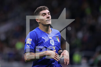 2021-10-06 - Giovanni Di Lorenzo of Italy in action during the UEFA Nations League Finals 2021 semi-final football match between Italy and Spain at Giuseppe Meazza Stadium, Milan, Italy on October 06, 2021 - SEMIFINALE 2021 - ITALIA VS SPAGNA - UEFA NATIONS LEAGUE - SOCCER
