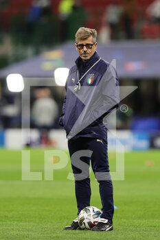 2021-10-06 - Alberico Evani Staff Manager of Italy during the UEFA Nations League Finals 2021 semi-final football match between Italy and Spain at Giuseppe Meazza Stadium, Milan, Italy on October 06, 2021 - SEMIFINALE 2021 - ITALIA VS SPAGNA - UEFA NATIONS LEAGUE - SOCCER