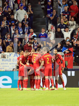 2021-10-07 - Belgium celebrates the goal - SEMIFINALE - BELGIO VS FRANCIA - UEFA NATIONS LEAGUE - SOCCER