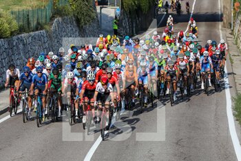 10/09/2021 - The group uphill towards Povo - UEC ROAD EUROPEAN CHAMPIONSHIPS - JUNIOR MEN ROAD RACE - STRADA - CICLISMO