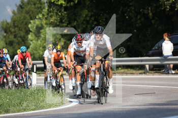 11/09/2021 - Team Spain leading the group with Juan AYUSO PESQUERA (SPA) in third position - UEC ROAD EUROPEAN CHAMPIONSHIPS - UNDER 23 MEN ROAD RACE - STRADA - CICLISMO