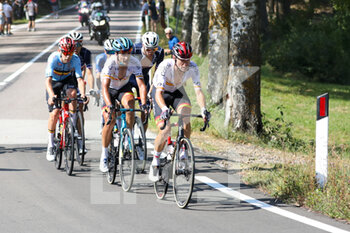 12/09/2021 - The group of attackers - UEC ROAD EUROPEAN CHAMPIONSHIPS - ELITE MEN ROAD RACE - STRADA - CICLISMO