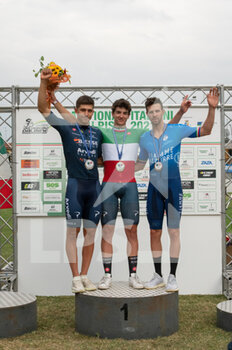 2021-09-15 - Stefano Moro, Mattia Pinazzi, Michele Scartezzini - Scratch - Uomini Elite  - CAMPIONATI ITALIANI 2021 - TRACK - CYCLING