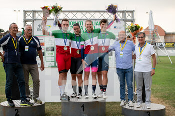 2021-09-15 - Elia Viviani, Rachele Barbieri, Martina Alzini, Mattia Pinazzi - CAMPIONATI ITALIANI 2021 - TRACK - CYCLING
