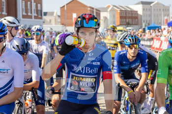 2021-09-06 - Wout Van Aert of Team Jumbo-Visma during the Tour of Britain, second stage between Sherford and Exeter in Devon, Sherford to Exeter, United Kingdom on 6 September 2021 - TOUR OF BRITAIN, SECOND STAGE BETWEEN SHERFORD AND EXETER - GIRO D'ITALIA - CYCLING