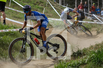 2021-08-28 - (9) - Tomer Zaltsman (Israel) followed by (78)- Mathis Guay (France) - UCI MTB WORLD CHAMPIONSHIP - CROSS COUNTRY - MEN U23 RACE - MTB - MOUNTAIN BIKE - CYCLING
