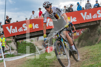 2021-08-26 - Maximilian BRANDL of Germany, 3rd place elite men, during the Cross Country Short Track XCC at the 2021 MTB World Championships, Mountain Bike cycling event on August 26, 2021 in Val Di Sole, Italy - Photo Olly Bowman / DPPI - 2021 MTB WORLD CHAMPIONSHIPS - MTB - MOUNTAIN BIKE - CYCLING