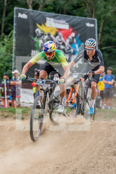 2021-08-26 - Henrique AVANCINI of Brazil, 2nd place elite men, during the Cross Country Short Track XCC at the 2021 MTB World Championships, Mountain Bike cycling event on August 26, 2021 in Val Di Sole, Italy - Photo Olly Bowman / DPPI - 2021 MTB WORLD CHAMPIONSHIPS - MTB - MOUNTAIN BIKE - CYCLING