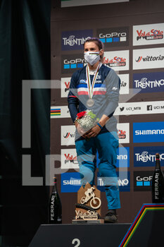 2021-08-27 - Mathilde BERNARD of France, 2nd place woman, during the 2021 MTB World Championships, Four Cross (4X), Mountain Bike cycling event on August 27, 2021 in Val Di Sole, Italy - Photo Olly Bowman / DPPI - 2021 MTB WORLD CHAMPIONSHIPS - MTB - MOUNTAIN BIKE - CYCLING