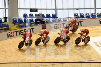2021-10-19 - Team Norway during the Tissot UCI Track Cycling World Championships 2021, training day on October 19, 2021 at Stab Vélodrome in Roubaix, France - TISSOT UCI TRACK CYCLING WORLD CHAMPIONSHIPS 2021, TRAINING DAY - TRACK - CYCLING