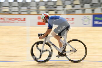 2021-10-19 - Elia Viviani team Italia during the Tissot UCI Track Cycling World Championships 2021, training day on October 19, 2021 at Stab Vélodrome in Roubaix, France - TISSOT UCI TRACK CYCLING WORLD CHAMPIONSHIPS 2021, TRAINING DAY - TRACK - CYCLING