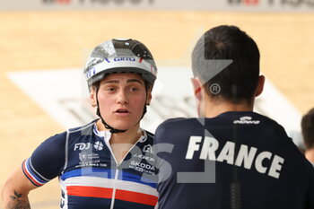 2021-10-19 - Women team France during the Tissot UCI Track Cycling World Championships 2021, training day on October 19, 2021 at Stab Vélodrome in Roubaix, France - TISSOT UCI TRACK CYCLING WORLD CHAMPIONSHIPS 2021, TRAINING DAY - TRACK - CYCLING