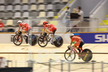 2021-10-20 - Cyclist training during the Tissot UCI Track Cycling World Championships 2021 on October 20, 2021 at Stab Vélodrome in Roubaix, France - TISSOT UCI TRACK CYCLING WORLD CHAMPIONSHIPS 2021 - TRACK - CYCLING
