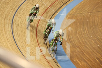 2021-10-20 - team poursuit women Nigeria during the Tissot UCI Track Cycling World Championships 2021 on October 20, 2021 at Stab Vélodrome in Roubaix, France - TISSOT UCI TRACK CYCLING WORLD CHAMPIONSHIPS 2021 - TRACK - CYCLING