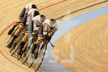 2021-10-20 - Team poursuit women Germany during the Tissot UCI Track Cycling World Championships 2021 on October 20, 2021 at Stab Vélodrome in Roubaix, France - TISSOT UCI TRACK CYCLING WORLD CHAMPIONSHIPS 2021 - TRACK - CYCLING