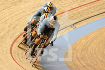 2021-10-20 - team poursuit Belgium during the Tissot UCI Track Cycling World Championships 2021 on October 20, 2021 at Stab Vélodrome in Roubaix, France - TISSOT UCI TRACK CYCLING WORLD CHAMPIONSHIPS 2021 - TRACK - CYCLING
