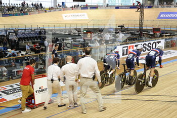 2021-10-20 - Start France during the Tissot UCI Track Cycling World Championships 2021 on October 20, 2021 at Stab Vélodrome in Roubaix, France - TISSOT UCI TRACK CYCLING WORLD CHAMPIONSHIPS 2021 - TRACK - CYCLING