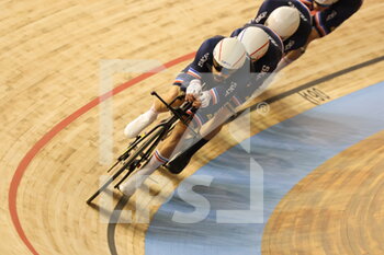 2021-10-20 - Team poursuit France Thomas Denis during the Tissot UCI Track Cycling World Championships 2021 on October 20, 2021 at Stab Vélodrome in Roubaix, France - TISSOT UCI TRACK CYCLING WORLD CHAMPIONSHIPS 2021 - TRACK - CYCLING