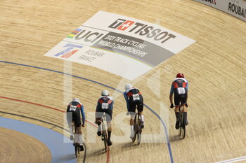 2021-10-20 - Team poursuit man Canada during the Tissot UCI Track Cycling World Championships 2021 on October 20, 2021 at Stab Vélodrome in Roubaix, France - TISSOT UCI TRACK CYCLING WORLD CHAMPIONSHIPS 2021 - TRACK - CYCLING