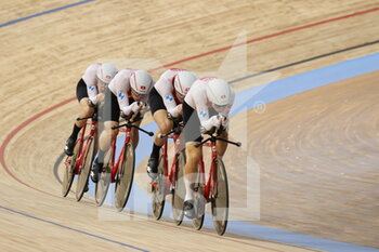 2021-10-20 - Team poursuit man Suisse during the Tissot UCI Track Cycling World Championships 2021 on October 20, 2021 at Stab Vélodrome in Roubaix, France - TISSOT UCI TRACK CYCLING WORLD CHAMPIONSHIPS 2021 - TRACK - CYCLING