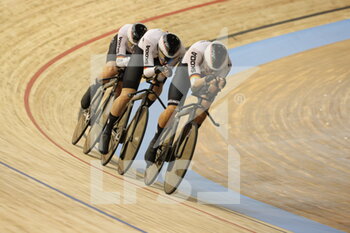 2021-10-20 - Team pourquit man Germany during the Tissot UCI Track Cycling World Championships 2021 on October 20, 2021 at Stab Vélodrome in Roubaix, France - TISSOT UCI TRACK CYCLING WORLD CHAMPIONSHIPS 2021 - TRACK - CYCLING