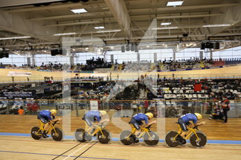 2021-10-20 - Team poursuit Italia during the Tissot UCI Track Cycling World Championships 2021 on October 20, 2021 at Stab Vélodrome in Roubaix, France - TISSOT UCI TRACK CYCLING WORLD CHAMPIONSHIPS 2021 - TRACK - CYCLING