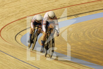 2021-10-20 - Team sprint women Great Britain during the Tissot UCI Track Cycling World Championships 2021 on October 20, 2021 at Stab Vélodrome in Roubaix, France - TISSOT UCI TRACK CYCLING WORLD CHAMPIONSHIPS 2021 - TRACK - CYCLING