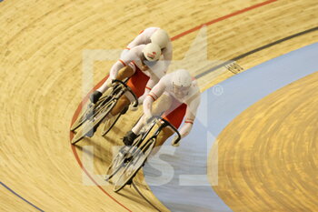 2021-10-20 - Team sprint man Poland during the Tissot UCI Track Cycling World Championships 2021 on October 20, 2021 at Stab Vélodrome in Roubaix, France - TISSOT UCI TRACK CYCLING WORLD CHAMPIONSHIPS 2021 - TRACK - CYCLING