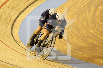 2021-10-20 - Team sprint man France during the Tissot UCI Track Cycling World Championships 2021 on October 20, 2021 at Stab Vélodrome in Roubaix, France - TISSOT UCI TRACK CYCLING WORLD CHAMPIONSHIPS 2021 - TRACK - CYCLING