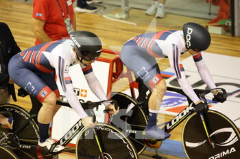 2021-10-20 - Team sprint Russia during the Tissot UCI Track Cycling World Championships 2021 on October 20, 2021 at Stab Vélodrome in Roubaix, France - TISSOT UCI TRACK CYCLING WORLD CHAMPIONSHIPS 2021 - TRACK - CYCLING