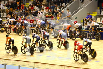 2021-10-23 - Race Madison 30 km women during the Tissot UCI Track Cycling World Championships 2021 on October 23, 2021 at Stab Vélodrome in Roubaix, France - TISSOT UCI TRACK CYCLING WORLD CHAMPIONSHIPS 2021 - TRACK - CYCLING