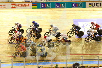 2021-10-23 - Peloton Madison 30 km women during the Tissot UCI Track Cycling World Championships 2021 on October 23, 2021 at Stab Vélodrome in Roubaix, France - TISSOT UCI TRACK CYCLING WORLD CHAMPIONSHIPS 2021 - TRACK - CYCLING
