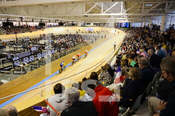 2021-10-23 - Madison women during the Tissot UCI Track Cycling World Championships 2021 on October 23, 2021 at Stab Vélodrome in Roubaix, France - TISSOT UCI TRACK CYCLING WORLD CHAMPIONSHIPS 2021 - TRACK - CYCLING