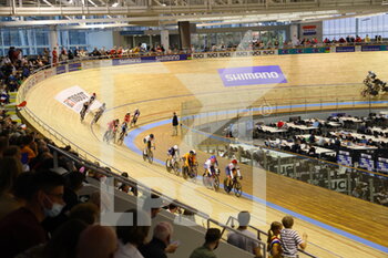 2021-10-23 - Final Madison women during the Tissot UCI Track Cycling World Championships 2021 on October 23, 2021 at Stab Vélodrome in Roubaix, France - TISSOT UCI TRACK CYCLING WORLD CHAMPIONSHIPS 2021 - TRACK - CYCLING