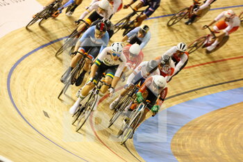 2021-10-23 - Peloton Madison women during the Tissot UCI Track Cycling World Championships 2021 on October 23, 2021 at Stab Vélodrome in Roubaix, France - TISSOT UCI TRACK CYCLING WORLD CHAMPIONSHIPS 2021 - TRACK - CYCLING