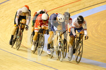 2021-10-23 - Peloton OMNIUM man during the Tissot UCI Track Cycling World Championships 2021 on October 23, 2021 at Stab Vélodrome in Roubaix, France - TISSOT UCI TRACK CYCLING WORLD CHAMPIONSHIPS 2021 - TRACK - CYCLING