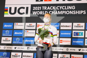 2021-10-23 - Germany Lea Sophie FRIEDRICH World Champion women time trial 500 m during the Tissot UCI Track Cycling World Championships 2021 on October 23, 2021 at Stab Vélodrome in Roubaix, France - TISSOT UCI TRACK CYCLING WORLD CHAMPIONSHIPS 2021 - TRACK - CYCLING