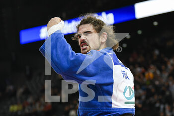 2021-10-16 - Men -73 kg, Theo RIQUIN of France Silver medal celebrates during the Paris Grand Slam 2021, Judo event on October 16, 2021 at AccorHotels Arena in Paris, France - PARIS GRAND SLAM 2021, JUDO EVENT - JUDO - CONTACT
