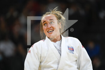 2021-10-16 - Women -63 kg, Lucy Renshall of Great Britain Silver medal celebrates during the Paris Grand Slam 2021, Judo event on October 16, 2021 at AccorHotels Arena in Paris, France - PARIS GRAND SLAM 2021, JUDO EVENT - JUDO - CONTACT