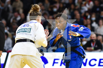 2021-10-16 - Women -57 kg, Priscilla GNETO of France competes during the Paris Grand Slam 2021, Judo event on October 16, 2021 at AccorHotels Arena in Paris, France - PARIS GRAND SLAM 2021, JUDO EVENT - JUDO - CONTACT