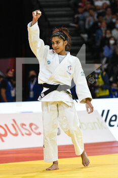2021-10-16 - Women -48 kg, Shirine BOUKLI of France Bronze medal during the Paris Grand Slam 2021, Judo event on October 16, 2021 at AccorHotels Arena in Paris, France - PARIS GRAND SLAM 2021, JUDO EVENT - JUDO - CONTACT