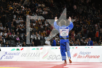 2021-10-16 - Men -73 kg, Theo RIQUIN of France Silver medal competes and celebrates during the Paris Grand Slam 2021, Judo event on October 16, 2021 at AccorHotels Arena in Paris, France - PARIS GRAND SLAM 2021, JUDO EVENT - JUDO - CONTACT
